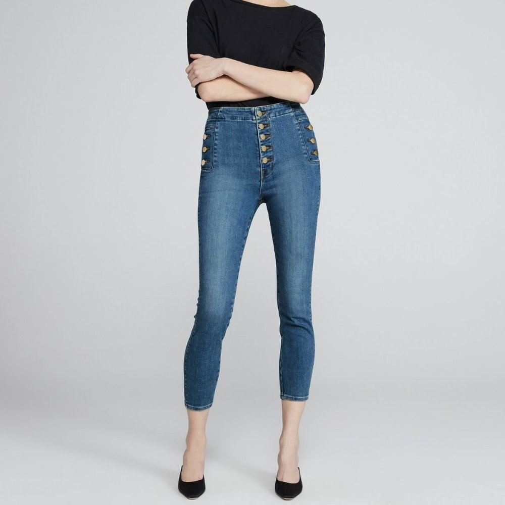 J Brand Natasha Sky High Crop Skinny